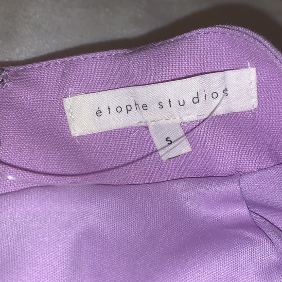 E’tophe Studios purple linen skirt small - Picture 2 of 4